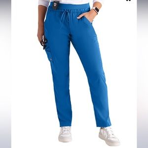 Grey's Anatomy by Barco Women's Scrub 6 PKT Logo Trim Tapered Pant- Size MP